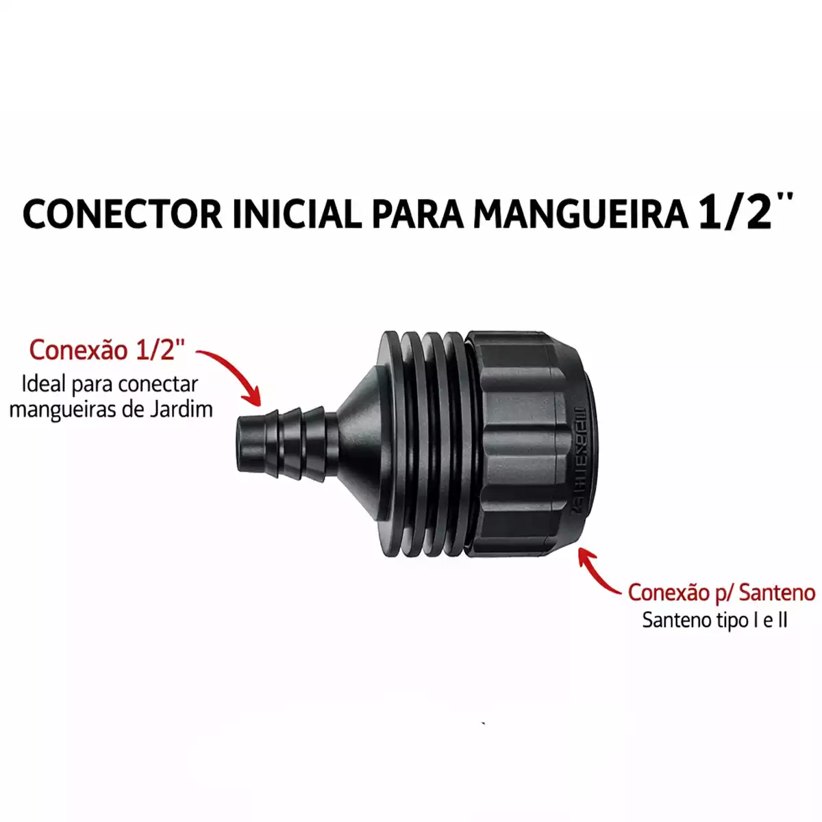 Inicial de 1/2" para mangueira Santeno