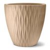 Vaso Infinity Redondo - Cor areia