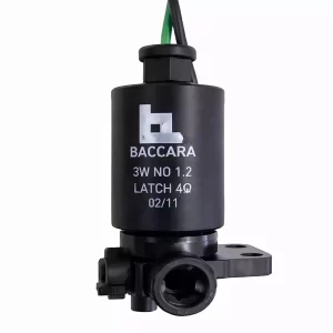 Solenoide Latch 9 a 12 VDC + 3W NO 1/8" - Baccara