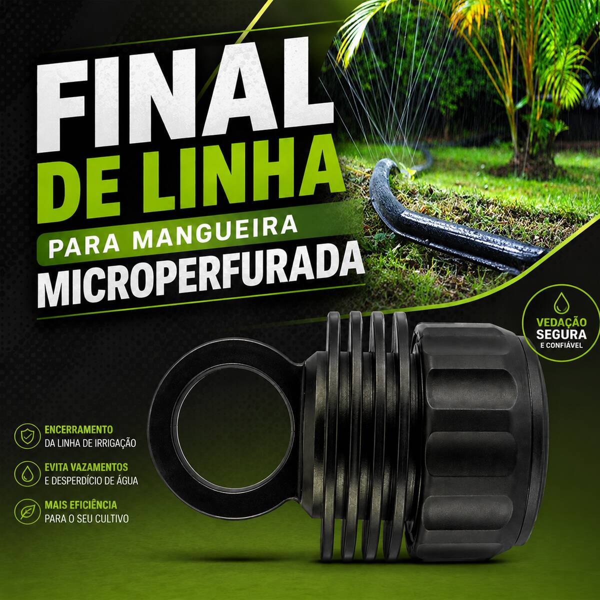 Final de linha para mangueira microperfurada